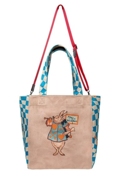 Kadın Vegan Kahverengi Large Tote Bag - Alice in Nowhere Tasarım - 
