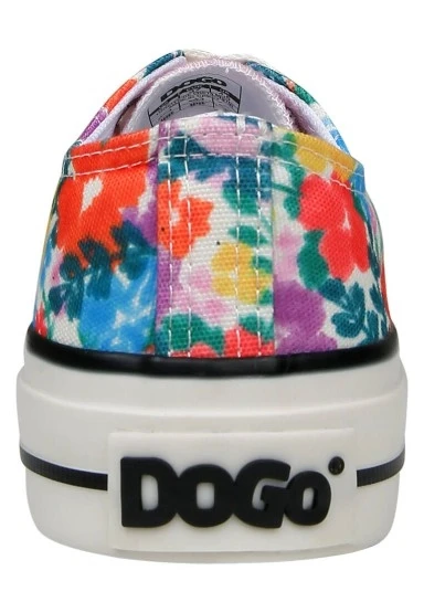 Kadın Vegan Pembe Sneakers - Floral Tasarım - 