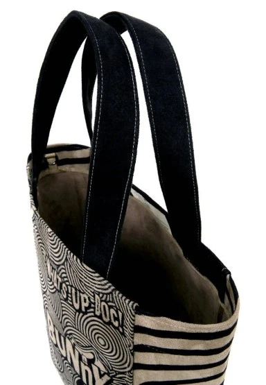 Kadın Vegan Siyah Large Tote Bag - Warner Bros What's Up, Bag! Tasarım - 