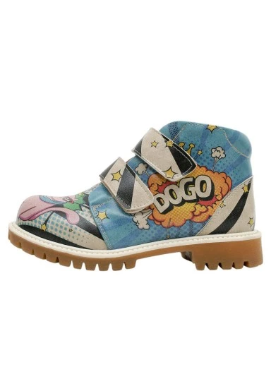 Kids Vegan Leather Multicolor Long Boots - Dogo Cool Design - 