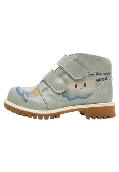Kids Vegan Leather Turquoise Long Boots - Sometimes Maybe Good Design - 