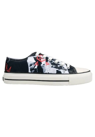 Men Vegan Black Sneakers - Crush the System Design - 