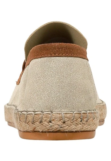 Men Vegan Cream Espadrilles - Uptown Tigers Design - 
