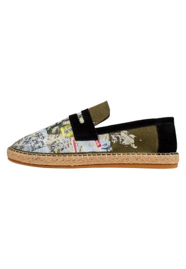 Men Vegan Green Espadrilles - Apollo Design - 