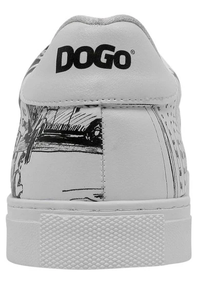 Men Vegan Leather White Sneakers - Broadway Design - 