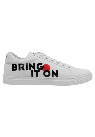 Men Vegan Leather White Sneakers - What's Next? Design - 