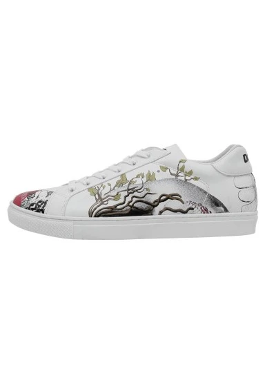 Men Vegan Leather White Sneakers - Equal Design - 