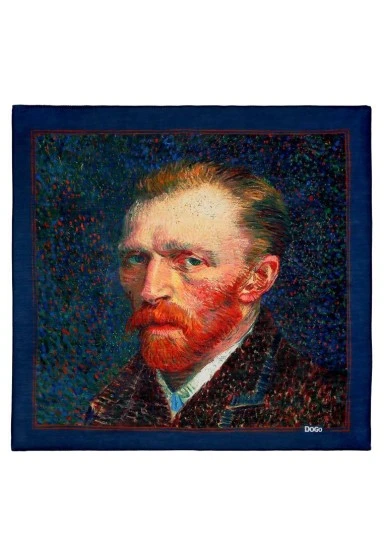 Multicolore Foulard - Vincent van Gogh Self Portrait Motif - 