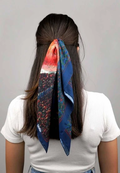 Multicolore Foulard - Vincent van Gogh Self Portrait Motif - 
