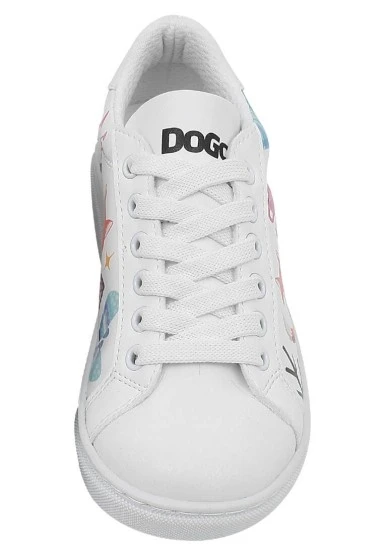 Unisex Çocuk Vegan Deri Beyaz Sneakers - Bitter Sweet Winter Tasarım - 
