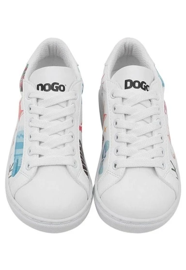 Unisex Çocuk Vegan Deri Beyaz Sneakers - Bitter Sweet Winter Tasarım - 