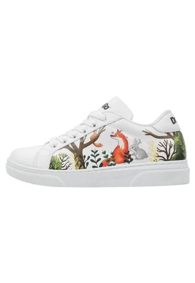 Unisex Çocuk Vegan Deri Beyaz Sneakers - Better Together Tasarım - 