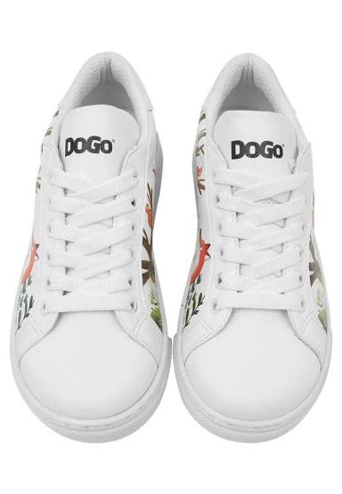 Unisex Kids Vegan Leather White Sneakers - Better Together Design - 