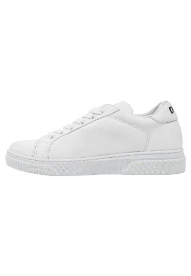 Unisex Kids Vegan Leather White Sneakers - The Wise Owl Design - 