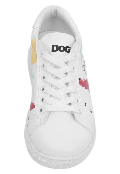 Kids Vegan Leather White Sneakers - State Of Bliss Design - 