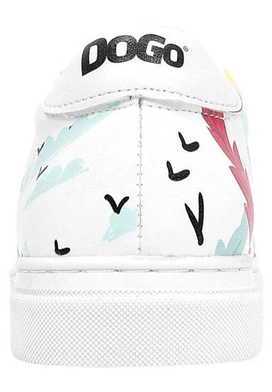 Kids Vegan Leather White Sneakers - State Of Bliss Design - 