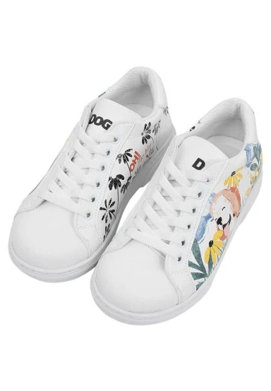Kids Vegan Leather White Sneakers - Oh The Bliss Design - 