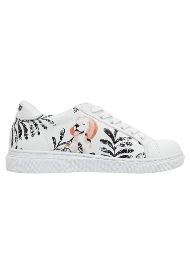 Kids Vegan Leather White Sneakers - Oh The Bliss Design - 