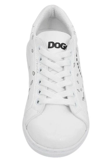 Kids Vegan Leather White Sneakers - Lemur Design - 