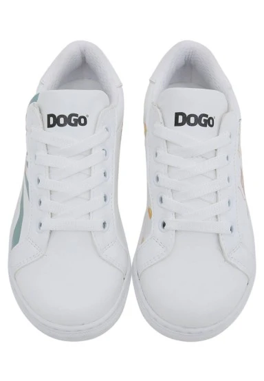 Unisex Kids Vegan Leather White Sneakers - Mission Cheese Possible Design - 