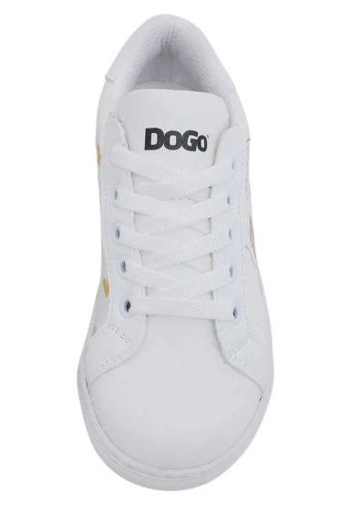 Unisex Kids Vegan Leather White Sneakers - Mission Cheese Possible Design - 