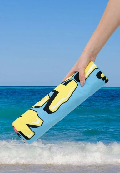 Unisex Multicolor Dogo Mare Beach Towel - Warner Bros Looney Tunes The Flintstones Design - 