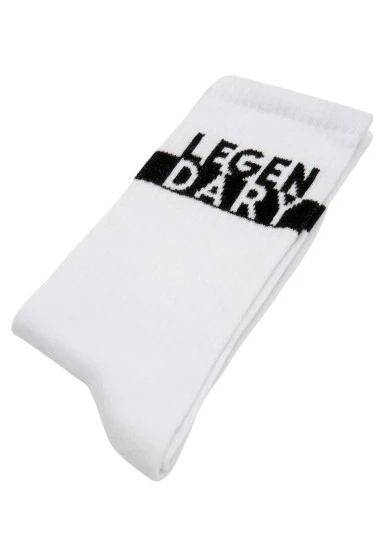 Unisex Vegan Beyaz Çorap - Legendary Tasarım - 