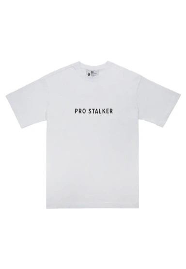 Unisex Vegan Beyaz T-Shirt - Pro Stalker Tasarım - 