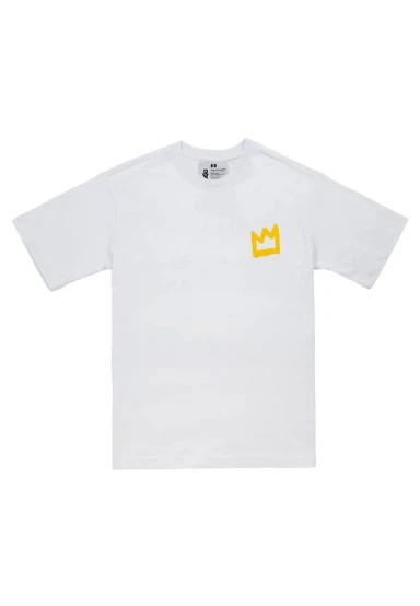 Unisex Vegan Blanc T-Shirt - No More Drama Motif - 