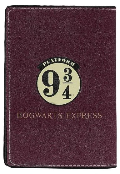 Unisex Vegan Bourgogne Protège-Passeport - Warner Bros Hogwarts Express Harry Potter Motif - 