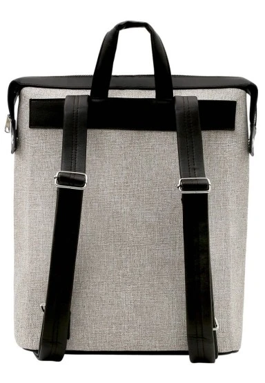 Unisex Vegan Gris Sac à dos - Dynamic Spirit Motif - 