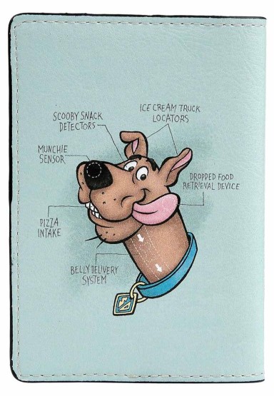 Dogo - Unisex Vegan Kırmızı Pasaportluk - Warner Bros Hungry Doo Scooby Doo Tasarım (1)