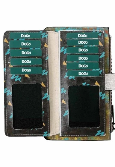 Women Black Wallet - Dynamic Spirit Design - 