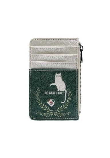 Women Green Wallet - I Do What I Want Design - 