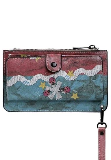 Women Multicolor Wallet - Paper Animals Design - 