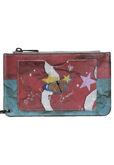 Women Multicolor Wallet - Paper Animals Design - 