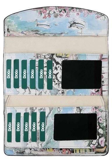 Women Multicolor Wallet - Lago di Como Design - 