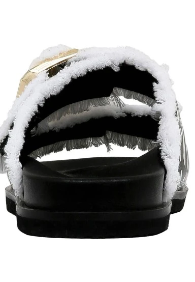 Women Vegan Black Slippers - Warner Bros Zebra Looney Tunes Design - 