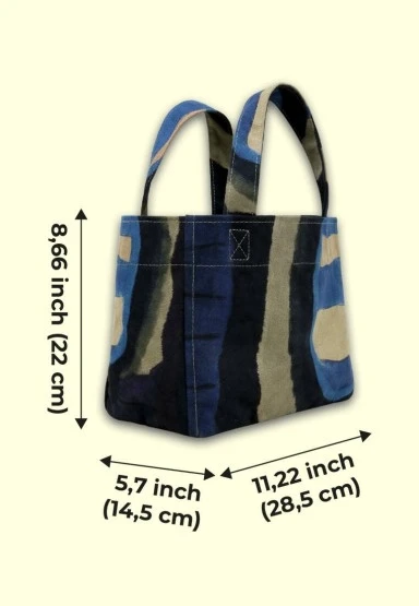 Kadın Vegan Çok Renkli Medium Tote Bag - Window Tasarım - 