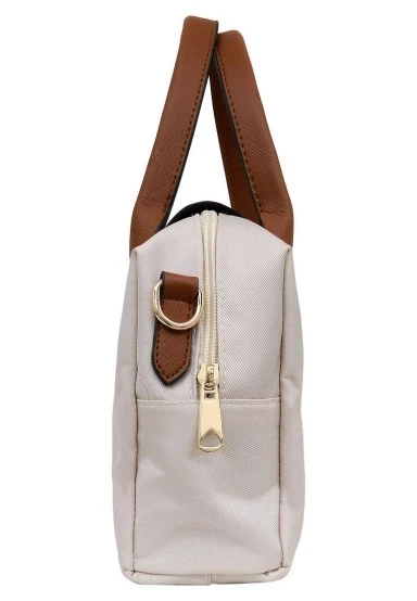 Women Vegan Cream Medium Purse - Teddy Bear Design - 