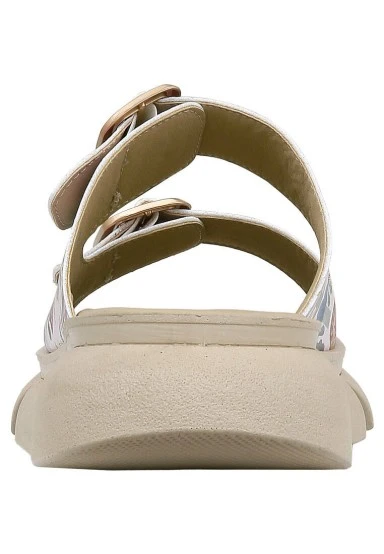 Women Vegan Cream Slippers - Totemic Garden Design - 