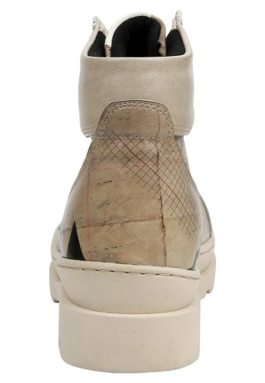 Women Vegan Leather Beige Boots - Awesome Design - 