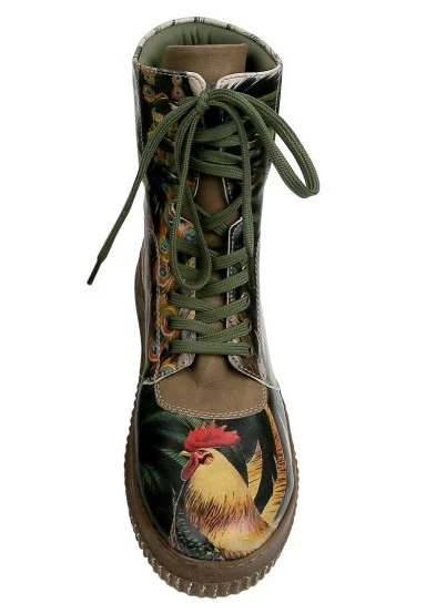 Women Vegan Leather Beige Long Boots - Unique Pairing Design - 