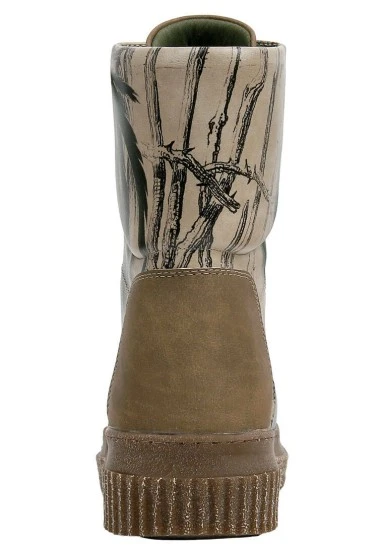 Women Vegan Leather Beige Long Boots - Unique Pairing Design - 
