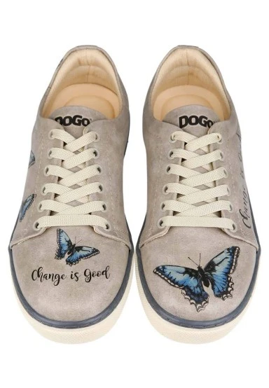 Women Vegan Leather Beige Sneakers - Change is Good Design - 