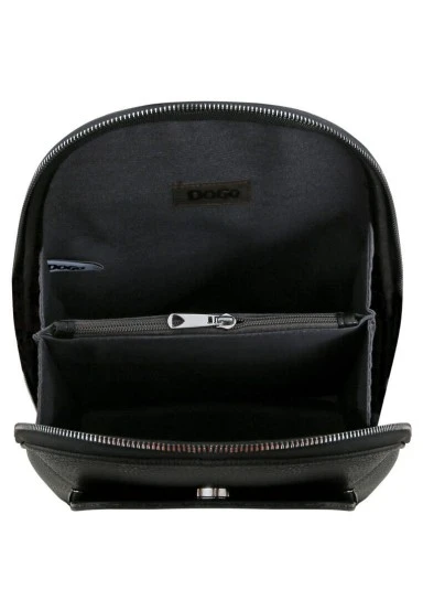 Women Vegan Leather Black Backpack - Magic in the Air Design - 