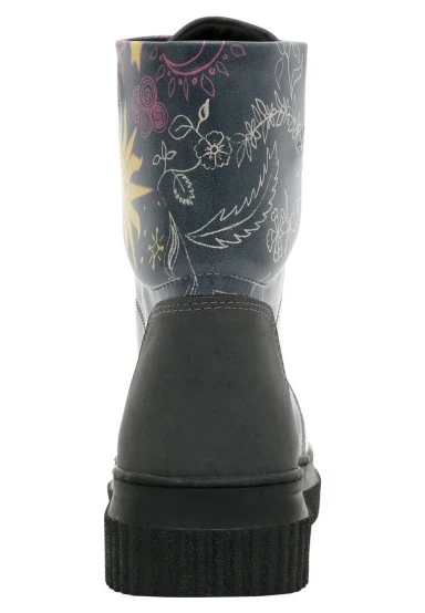 Women Vegan Leather Black Long Boots - And Wonders How It All Turns Out Design - 