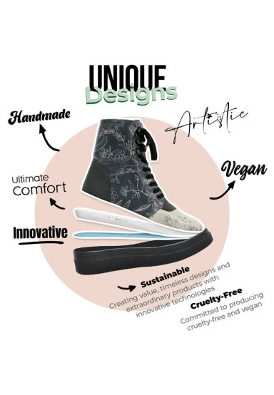 Women Vegan Leather Black Long Boots - And Wonders How It All Turns Out Design - 