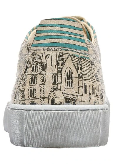 Women Vegan Leather Blue Sneakers - Amsterdam Design - 