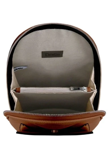 Women Vegan Leather Brown Backpack - Explore Design - 